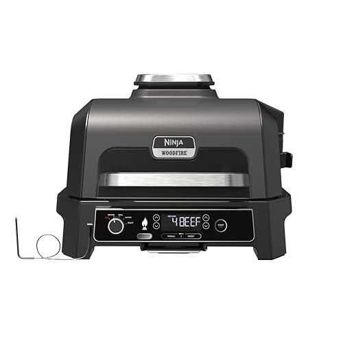 Ninja Woodfire Pro XL Electric BBQ Grill & Smoker with Digital Probe
