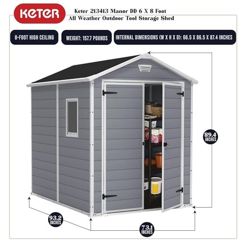 Keter SPIG9 Keter Manor Outdoor Shed - Image 9
