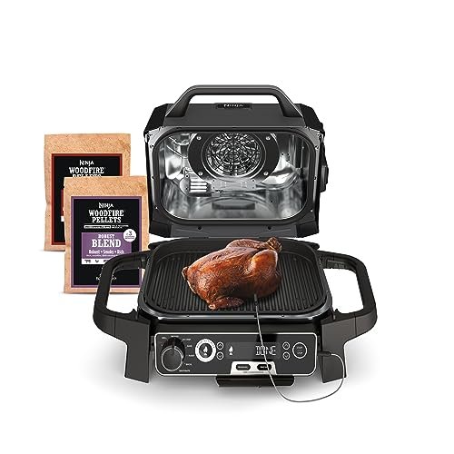 Ninja Woodfire Pro 7-in-1 Grill & Smoker with Thermometer