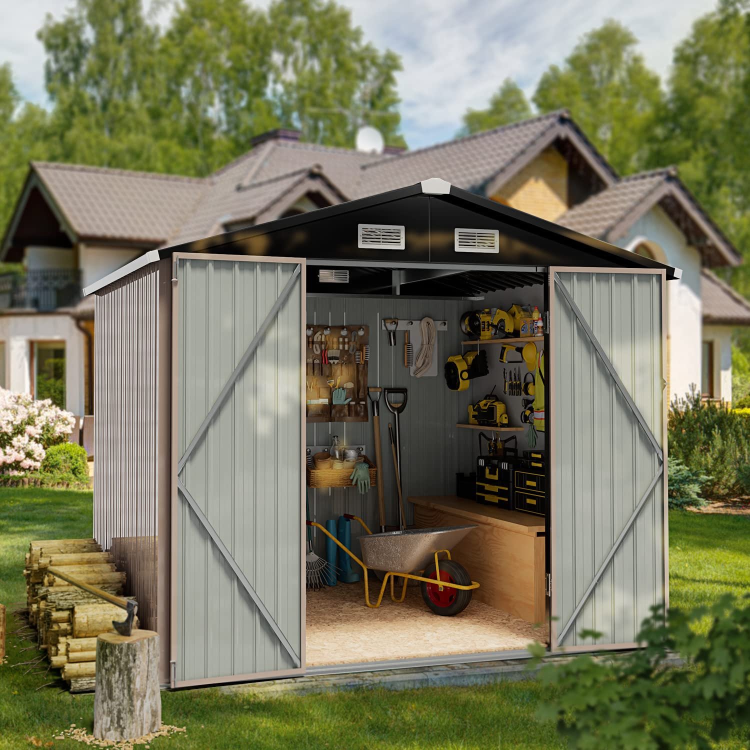 Outdoor Storage Shed, 6.4x4 FT - Image 5