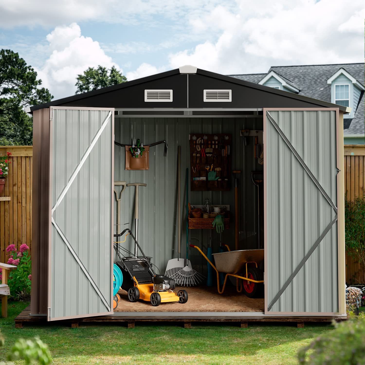 Outdoor Storage Shed, 6.4x4 FT - Image 6